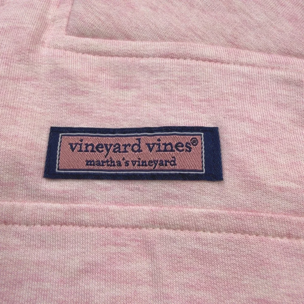 Vineyard Vines Shep Shirt Girls L Pink Dreamcloth Quarter Zip 7K001785 Kids NWT